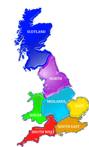 UK Golf Map
